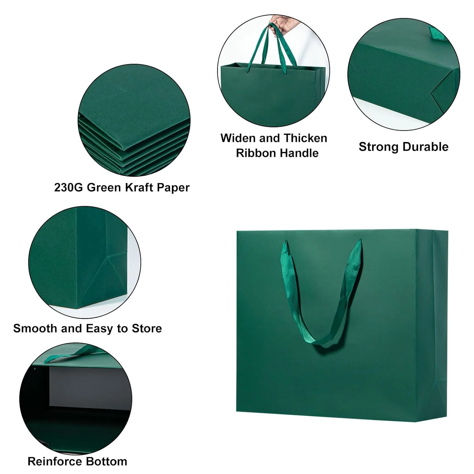 Wholesale Cheap with handle Shopping christmas Famous Brand logo customized high quality gift hard craft paper bags for clothing