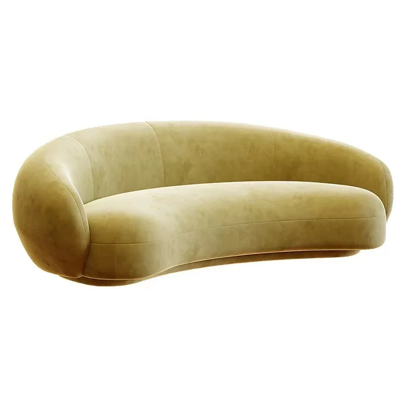 Italian luxury style modern sofa light luxury simple design sofa set home living room furniture