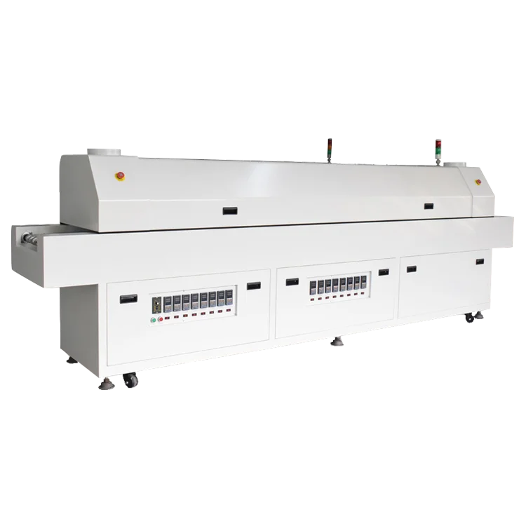 Электронное производственное оборудование pcb, паяльное нагревательное оборудование, 6 зон, температура, машина для оплавления, печь smt.