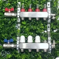 Afulise 7 ways stainless steel water distributor water collector for underfloor heating