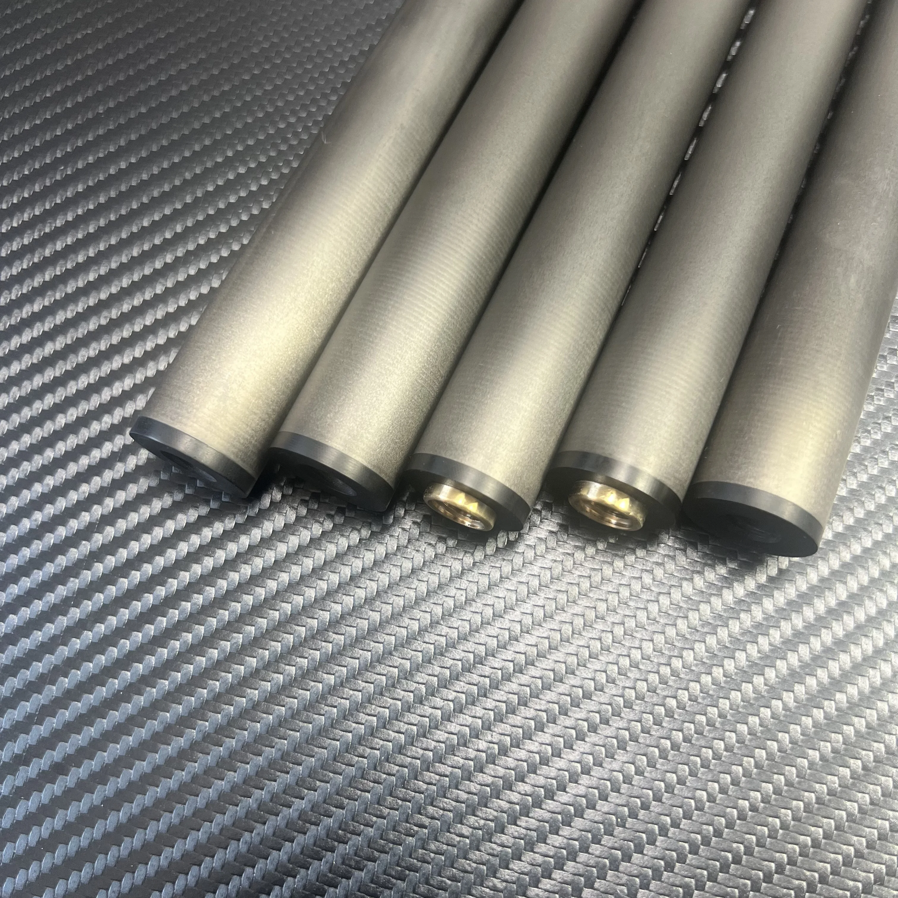 High level 12.2mm 12.4mm 12.5mm superior black  billiards cue stick snooker carbon fiber pool cue shaft