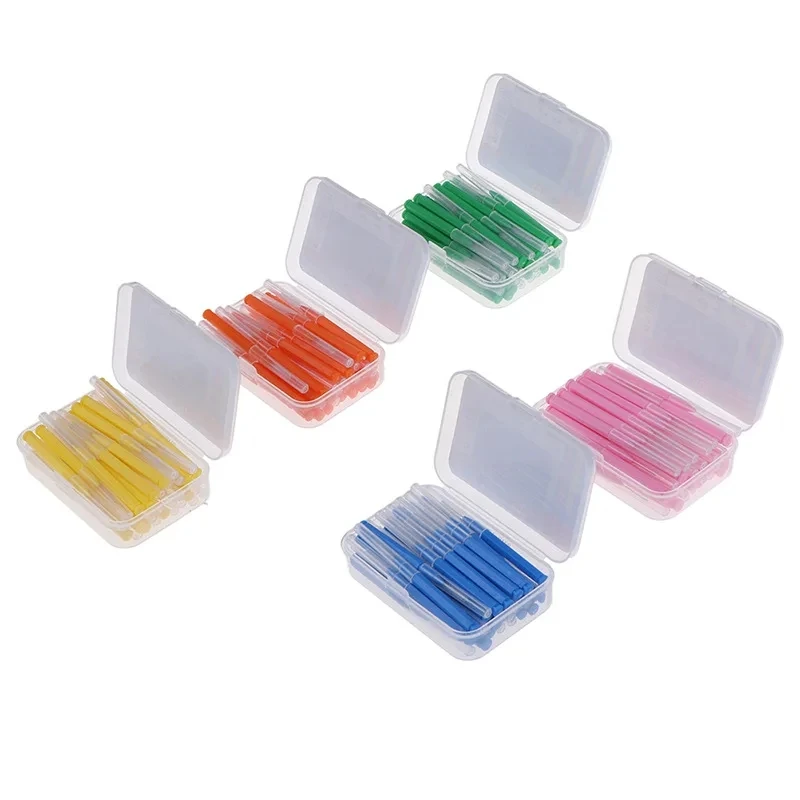 Interdental Brushes Dental Floss Teeth Brush Cleaning Toothpick Healthy for Teeth Cleaning Oral Care with Box Package