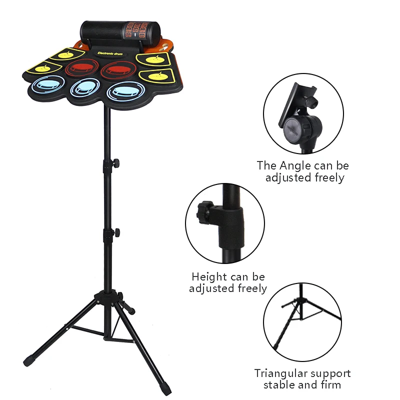 Thickening Portable Roll Up Drum Pad Electronic Musical Instruments Drum Pad Music Electronic Drum