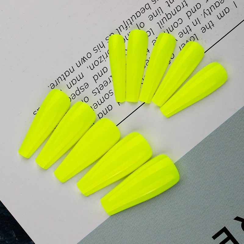 Hot Selling Fake Nails False Nail Tip Press On Tips Acrylic Nail Tips Colorful Artificial Fingernails