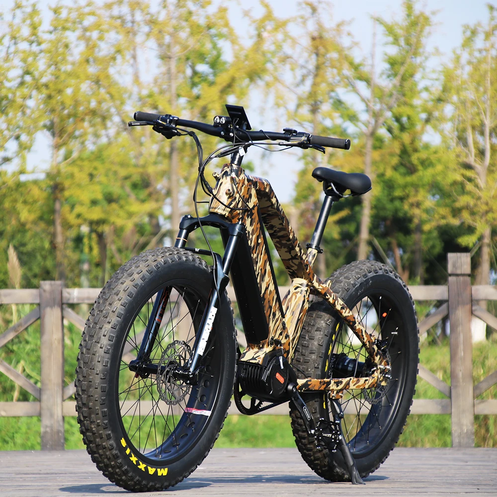 Электрический велосипед Rohloff 14 скоростей широкие шины 48 В 1000 Вт скрытая