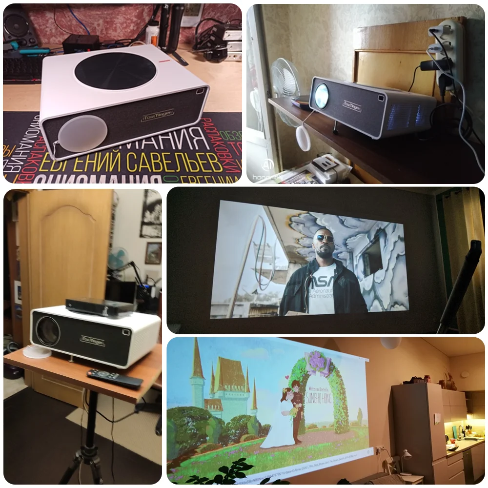 Touyinger Q9W Android Projector Smart TV LED 4K 1080P  Full HD  6500 Lumen  Movie Beamer Video Projector