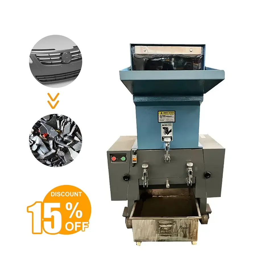 OUNAISI 1 Years Warranty Pe Pp Pvc Pet Bottle Waste Mini Plastic Lumps Crusher Recycling Machine Prices