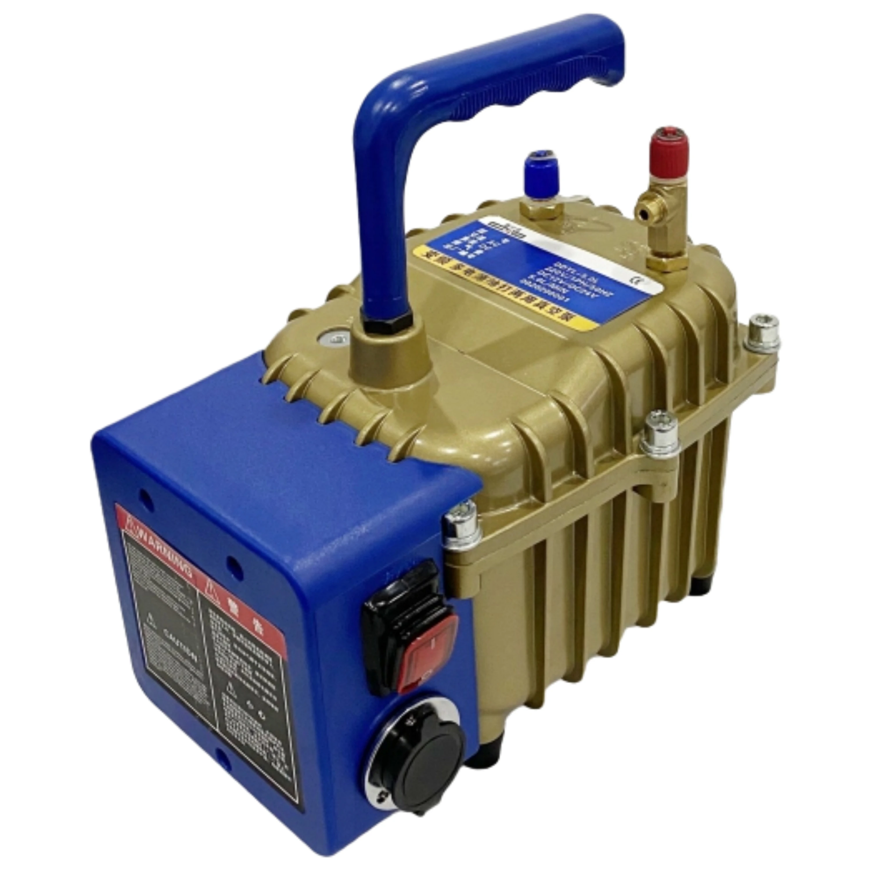 Portable DC 12V 24V AC 220V 3 in 1 PISTON compressor Vacuum Pump for Refrigeration and Air Conditioning AC pumps made in China