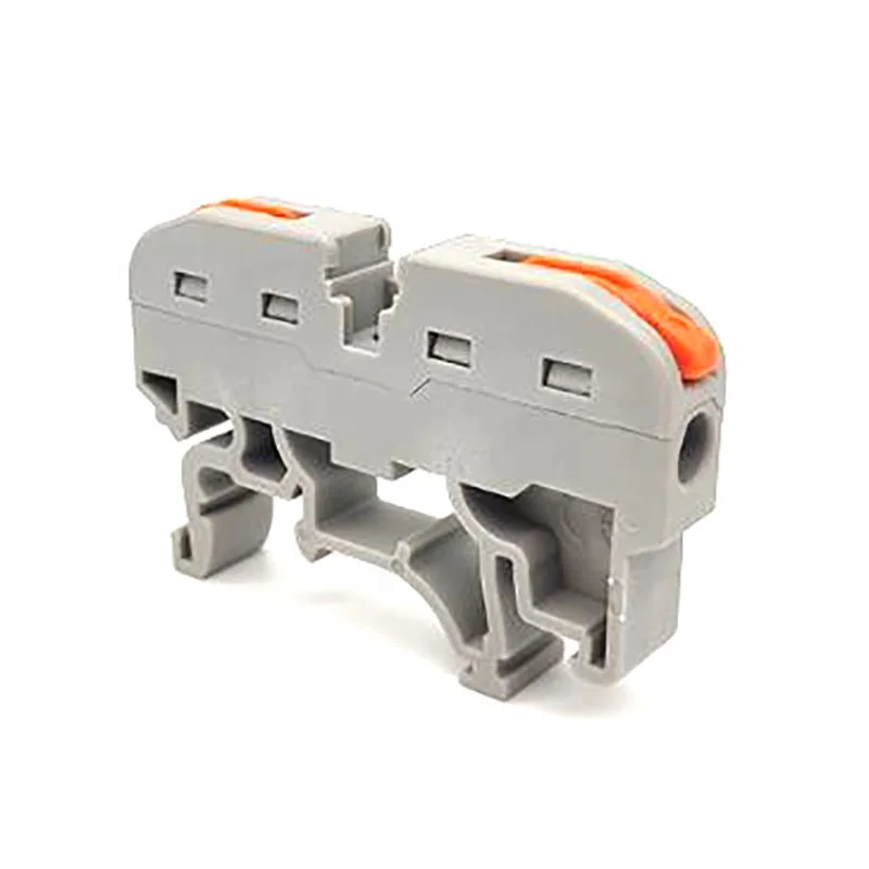 PCT211-2WAY Double Male Din Rail Terminal Block UK2.5B