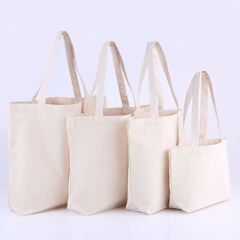 Promotional Custom Logo Printed Organic Calico Cotton Canvas Tote Bag