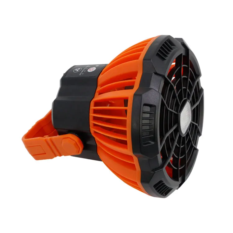 Cool&Brightness LED Portable power bank fan Indoor/outdoor Electric fan with mini Light camping fan light for tent hiking