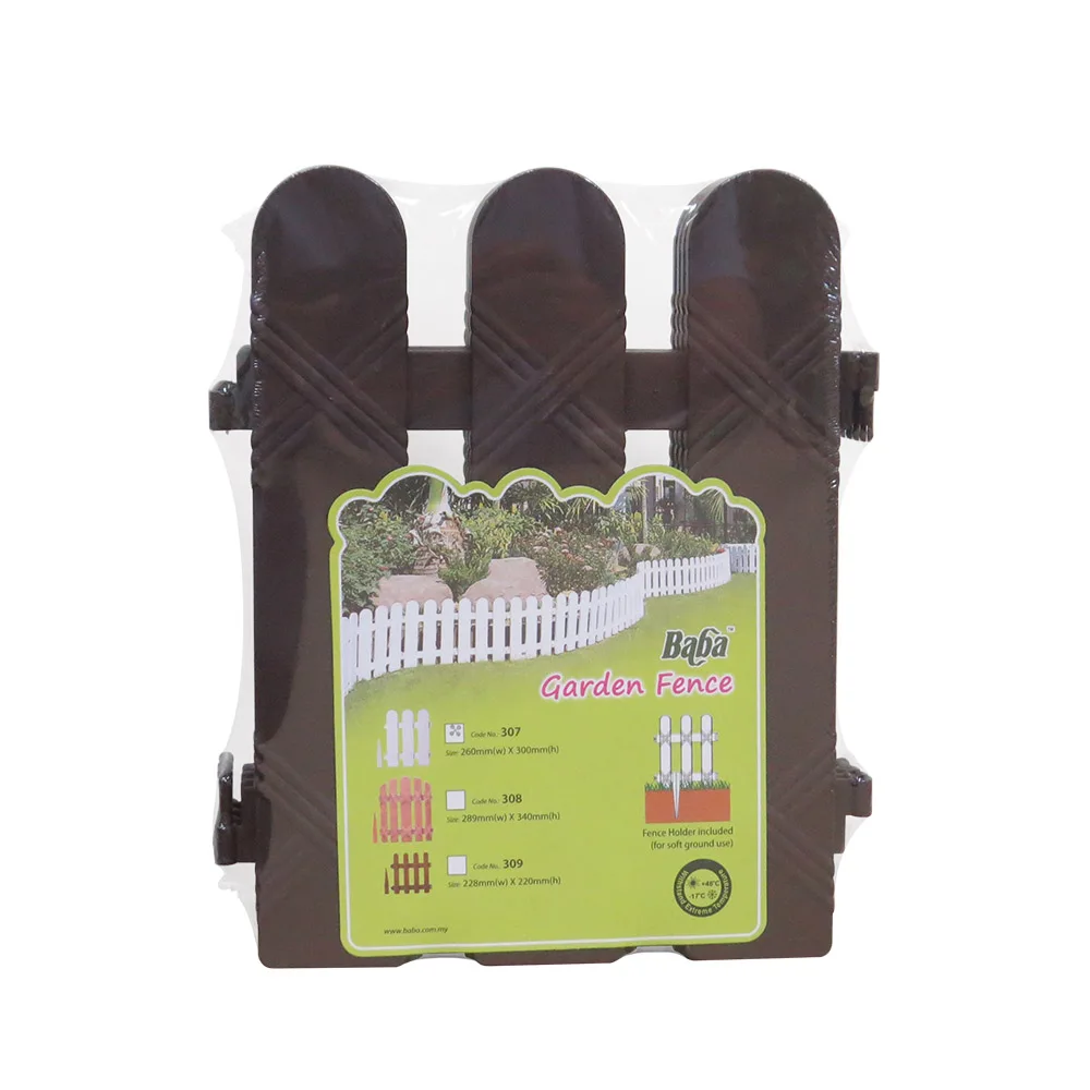 
Malaysia Best Selling Fence Garden Wood Fence Biodegradable Plastic Fence Decor 