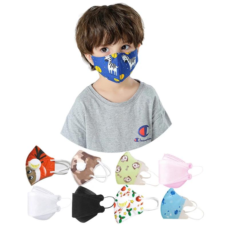3d cubre bocas respirators kn95 Kids Face Mask Cute Print Kids Facemasks Children Certificate OEM Logo  KN95masks