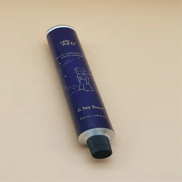 Custom Design Empty 50ML 100ML 150ML Aluminium Collapsible Tubes Hair Color Hand Cream Aluminum Cosmetic Packaging Metal Tube