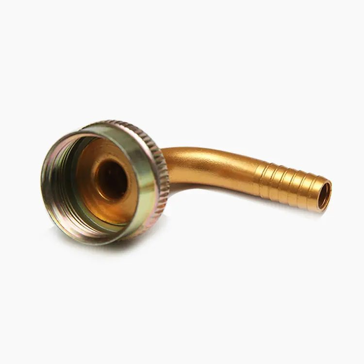 Water hose goose neck connector customized aluminum parts for washing machines