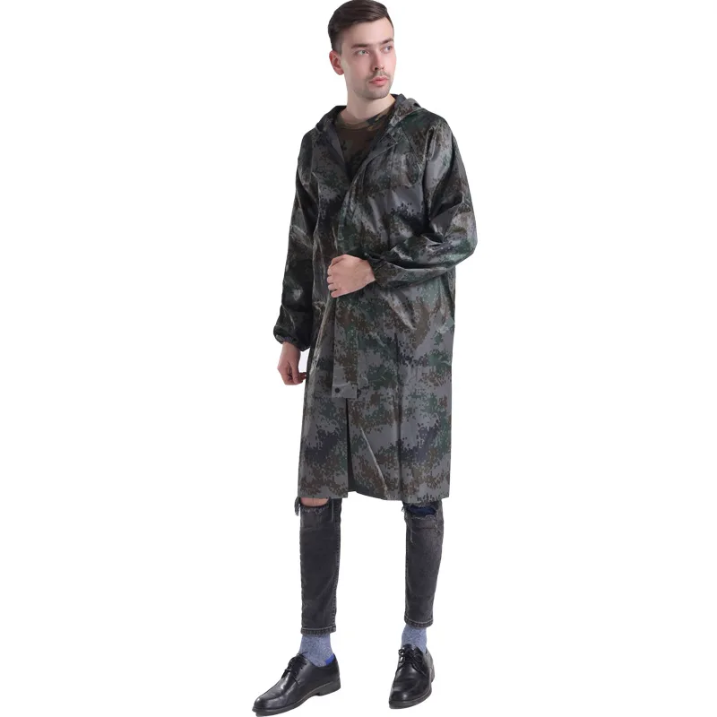 Sturdy armor Waterproof army rainwears PVC military Raincoat Combat Tactical Rain army camouflage poncho