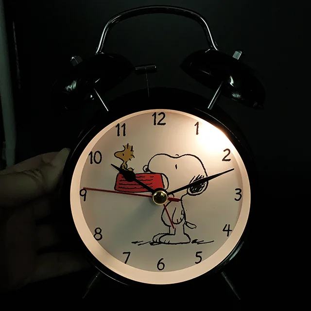 iMSH TB12003 Quartz analog clocks metal twin bell alarm clock wecker despertador desktop bedside bell custom alarm clock