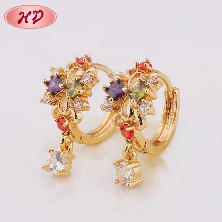 Hot Sale Spanish Style Plate Gold Luxury Earrings For Ladies