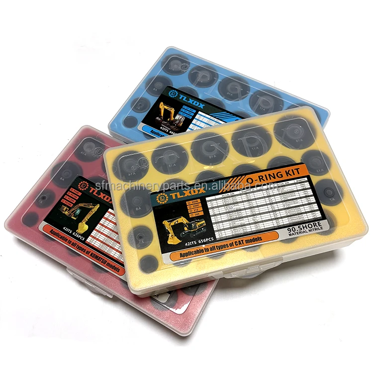 666 pcs 90 Shore DINGLI O Ring Box O-Ring Kit Box For CLG305 CLG915C CLG906C Excavator