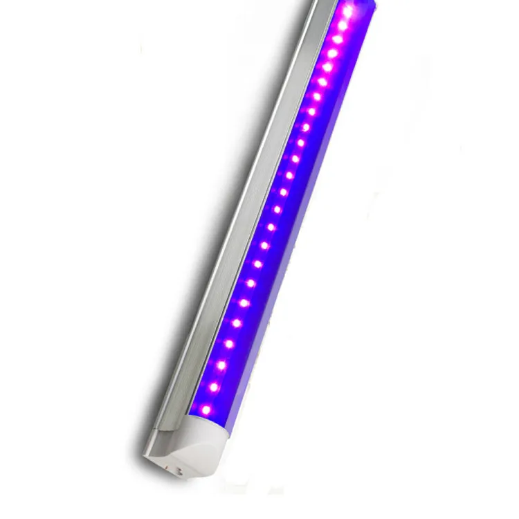 4ft 18W 365nm 395nm UV integrated T8 LED tube light with power line