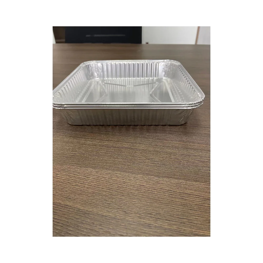 
Wholesale Slivery Kitchen Use Food Grade Aluminum Foil Container 