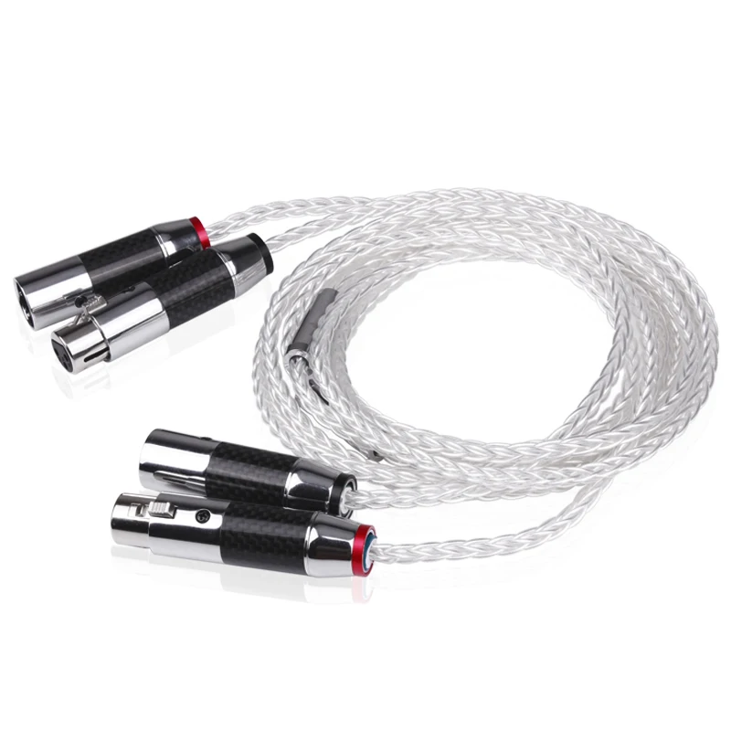 YYTCG Hifi XLR Cable High Purity OCC 2XLR Male to Female Cable to interconnection with Microphone ,Multimedia, sound ,amp