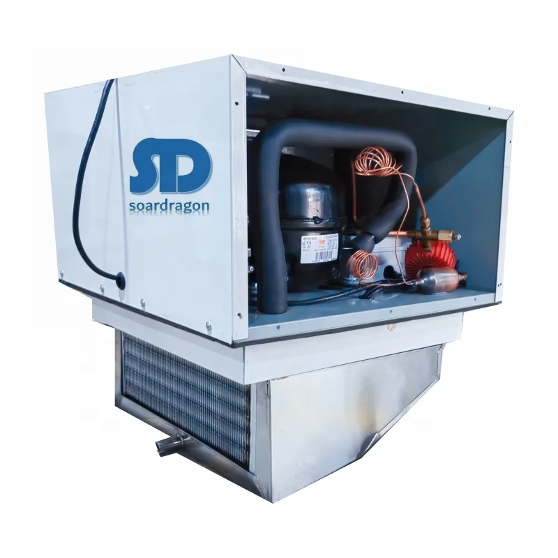 Soardragon Ice Freezer use Fan cooling monoblock refrigeration unit for ice merchandiser Slide in ice freezer condenser unit