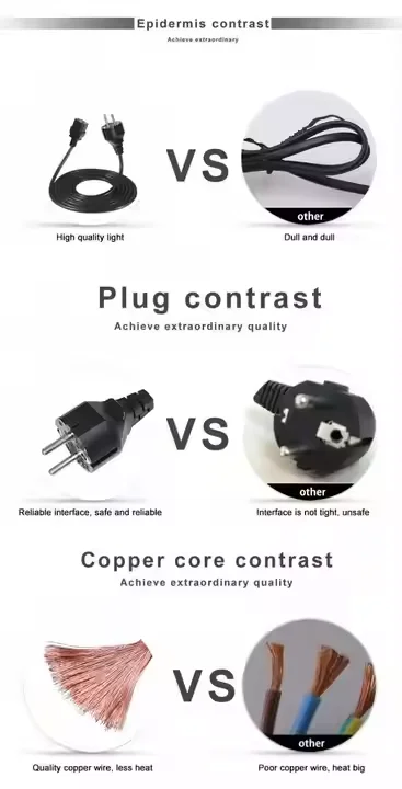 3 Pin Iec 320 Connector Extension Replacement Plug Wire C19 To Schuko extension ac Power Cord Lock