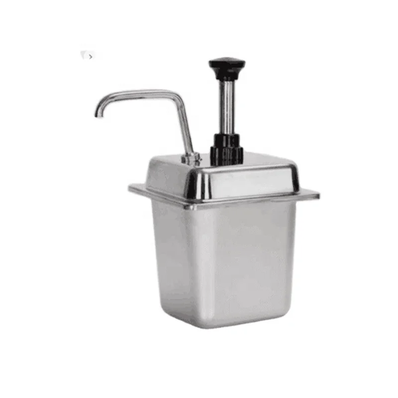 Other Hotel & Restaurant Supplies Stainless Steel High Volume Condiment Dispenser with Pump Ketchup Sauce Dispenser