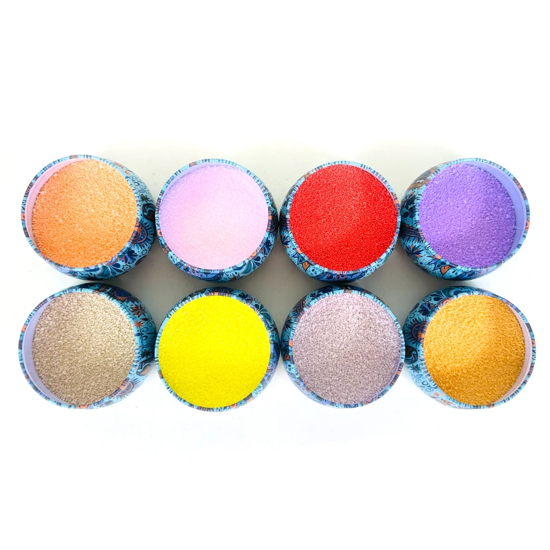 DIY Kid-Friendly White or Colored Petroleum Free Palm Wax Based Candle Sand, Event Staging Sand Candle/Wax Sand