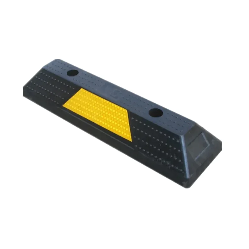 SW-WS23 550mm Length Rubber  Car Parking Wheel Stop Wheel Chock Truck Stopper