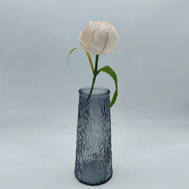 Artificial Tulips Single Home Living Room Decor Ornaments Crepe Paper Artificial Flower Tulips