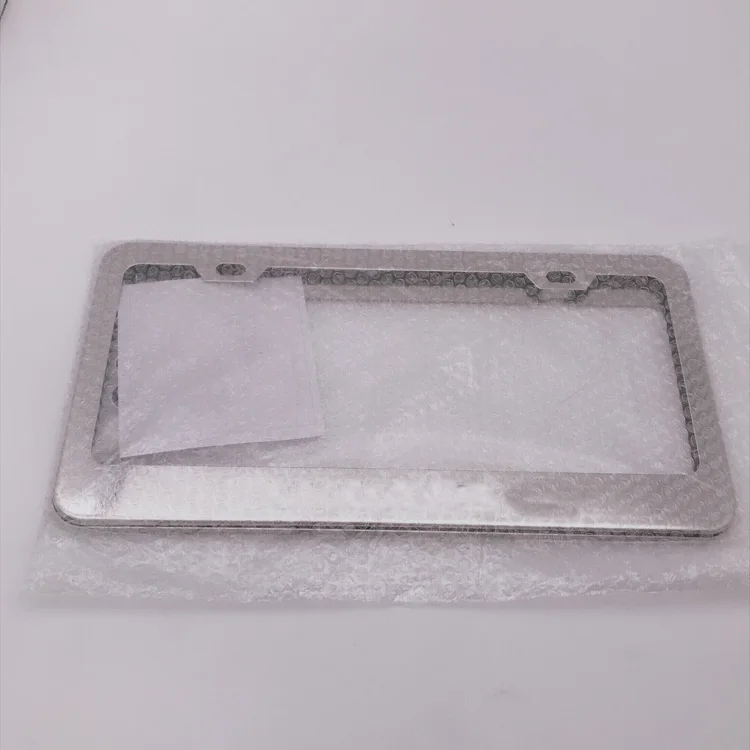 Chrome America Size Alloy Custom Logo Car License Plate Frame For Lexus