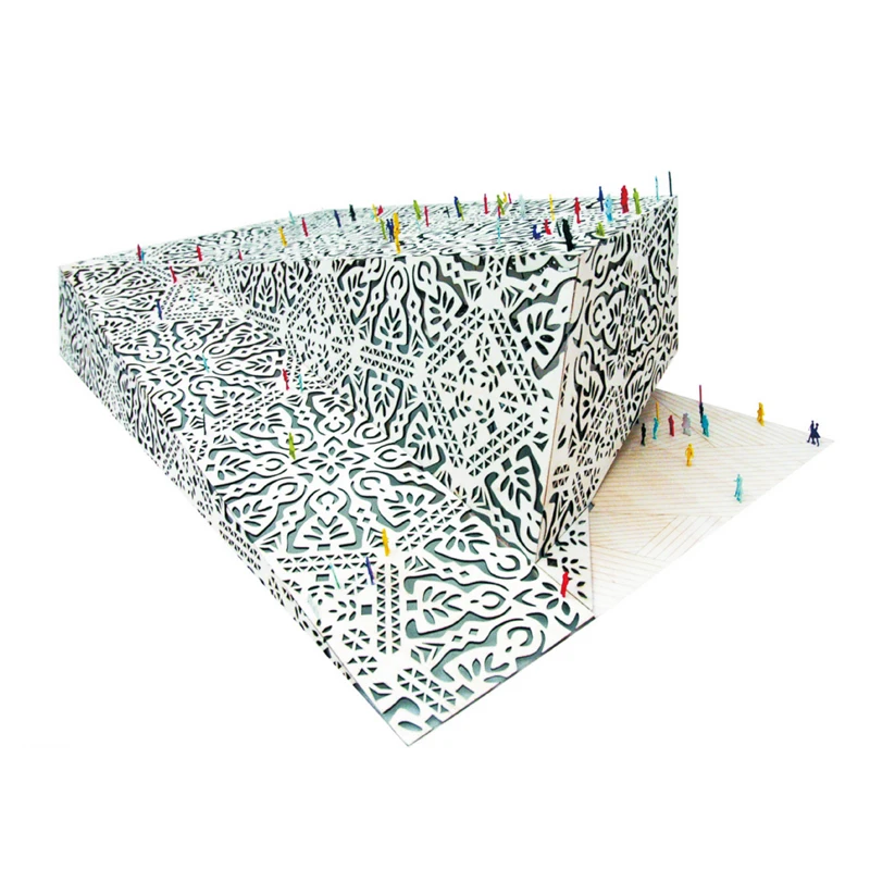 Garden Corten Steel Metal Decorative Screen Aluminum Perforated Panels