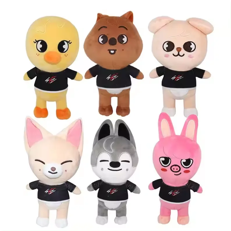 20cm Skzoo Plush Toys Stray Kids Plush Wolf Chan Cartoon Stuffed Animal Plushies Doll for Kids Adults Fans Gift