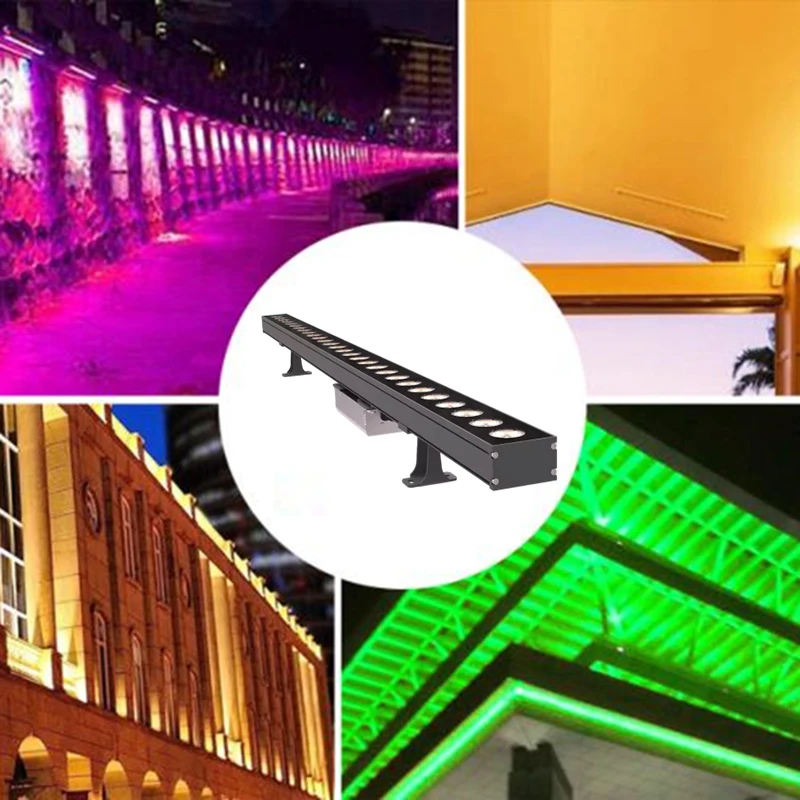 Хорошая цена линейное освещение 36 Вт 48 60 72 RGB DMX512 светодиодные Настенные светильники для архитектуры