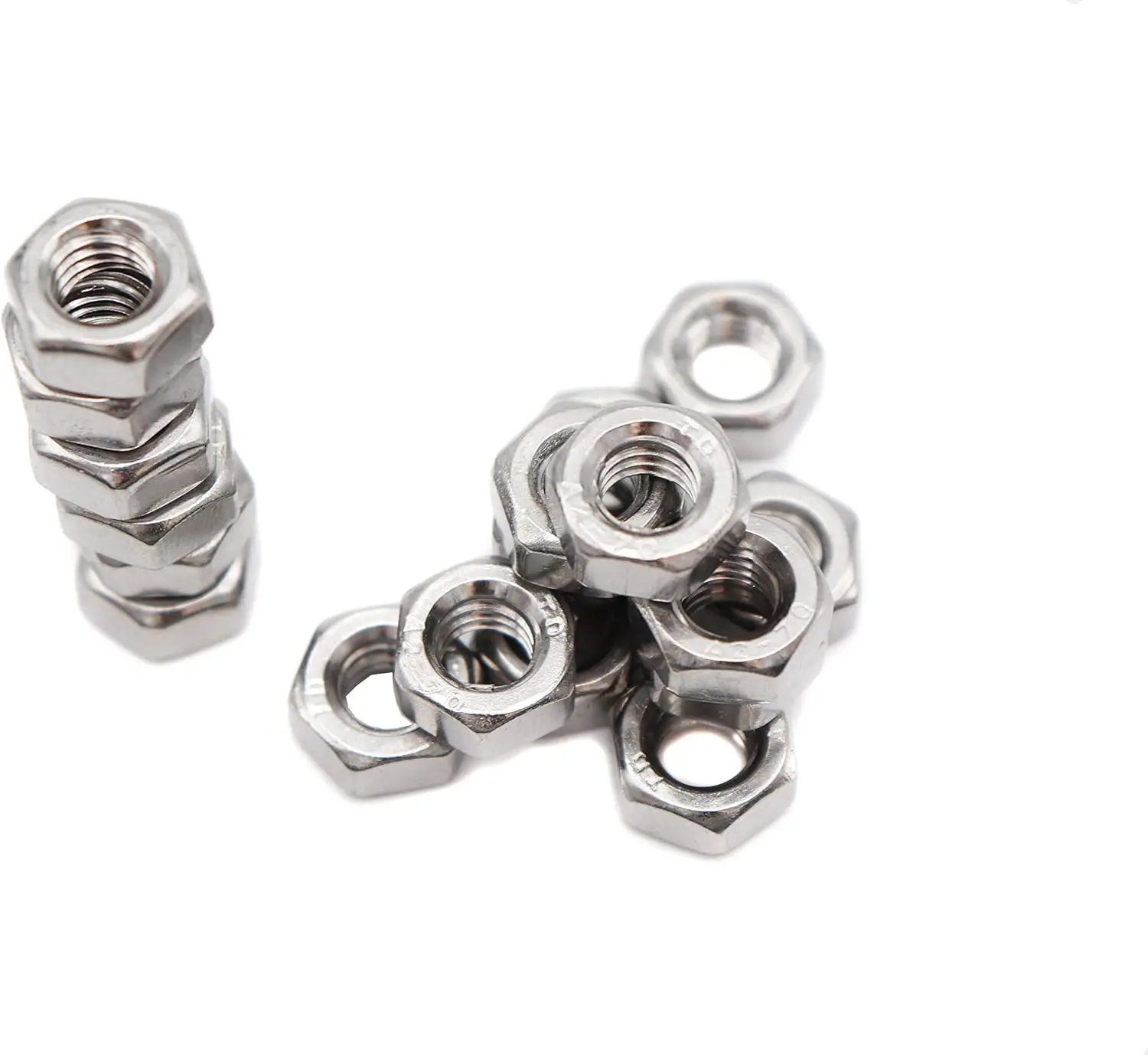 ASME B18.2.2  5/16-18 Stainless Steel SAE Hex Nuts,Stainless Steel 18-8 A2(304) Nut,Home Nut