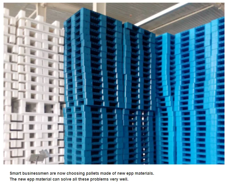 Recyclable biodegradable EPP foam pallet Non-toxic food grade plastic pallet Cold chain fresh food transportation pallet