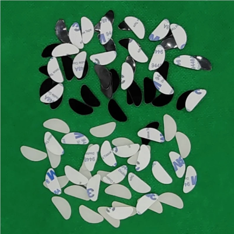 Hot Sale size 19*8*1mm D Shape Non Slip heightening Adhesive Silicone Nose Pads for sunglasses