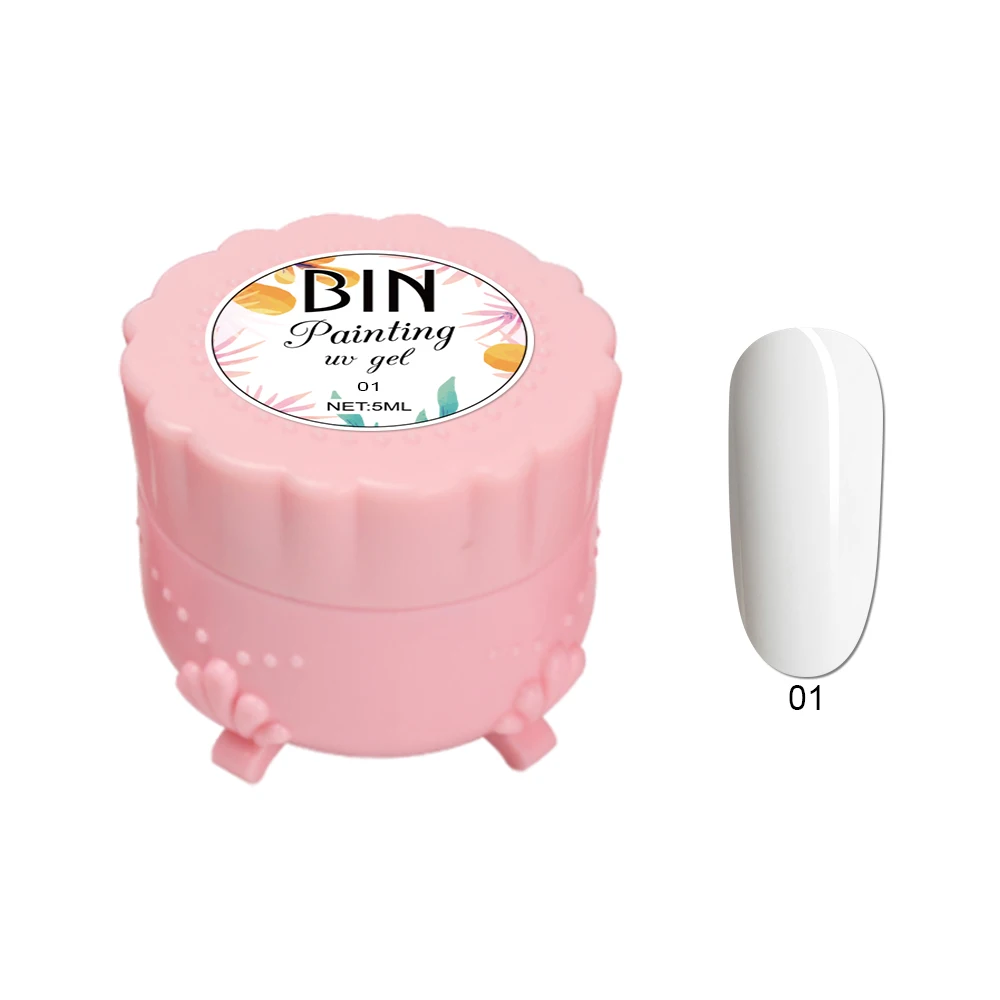 BIN Multi Colors Nail UV Painting Gel Polish Private Label Custom logo Accept Nail Paint Gel for Nail Art