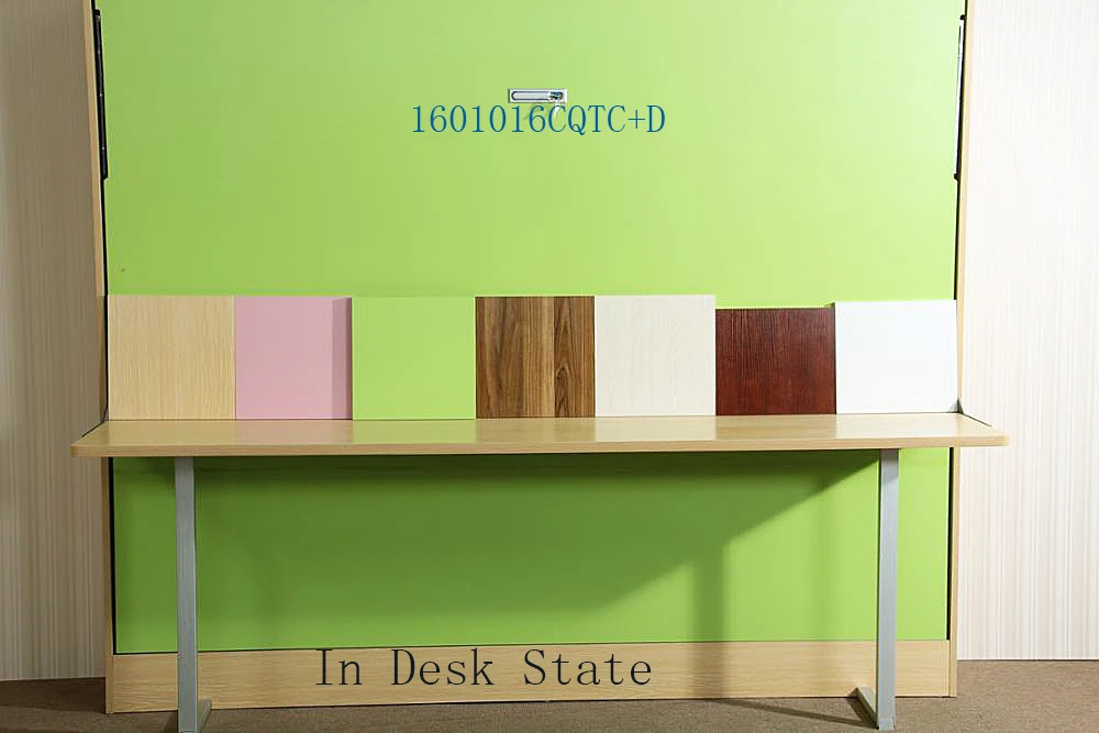 Space-Saving Wall Bed with Desk Hardware Accessories