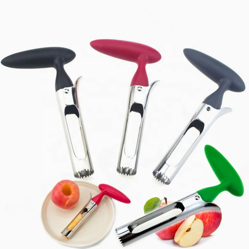 Creative kitchen gadgets stainless steel fruit corer apple peeler slicer corer remover apple corer separation multifunctional