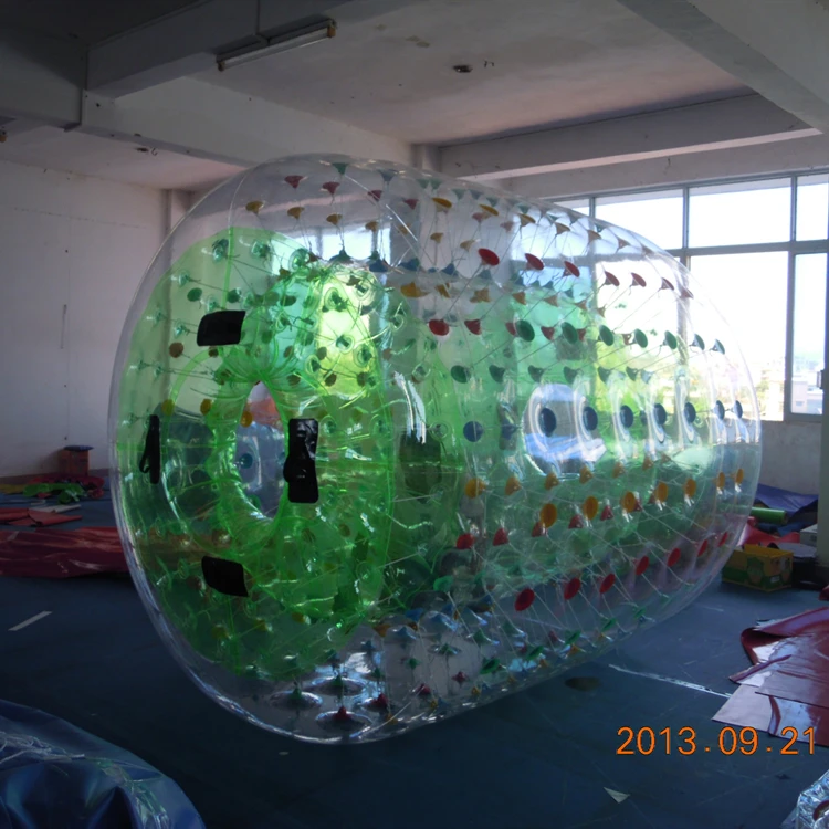 2024 PVC inflatable hamster ball adults TPU inflatable water walking roller human water zorbing ball