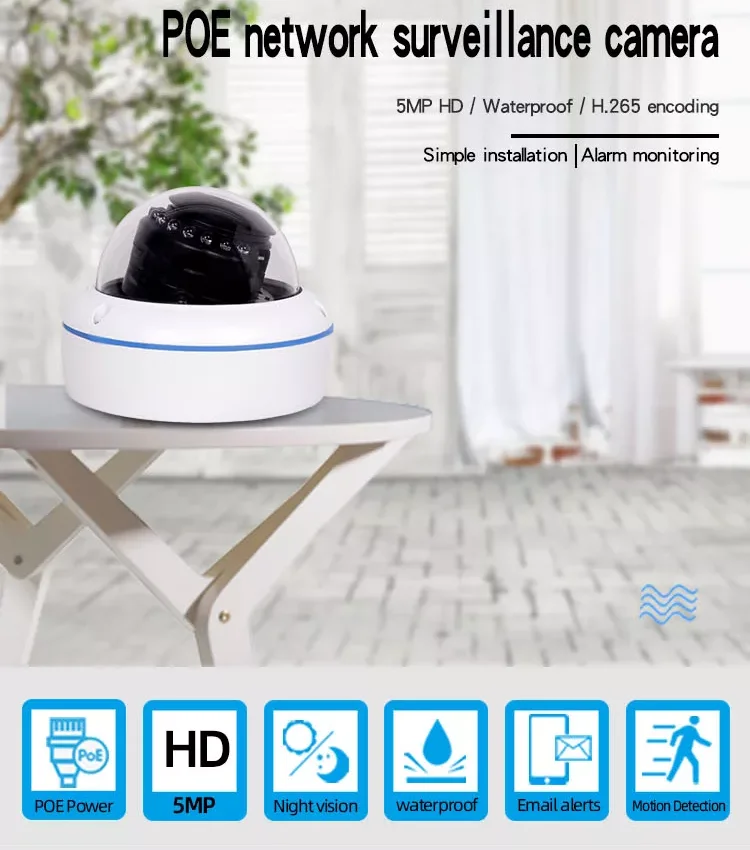 2.8 4 6 8mm Lens XM 4MP IP CCTV Camera Human Face Detection Support Audio Waterproof Metal Housing Dome Security IP POE Camera