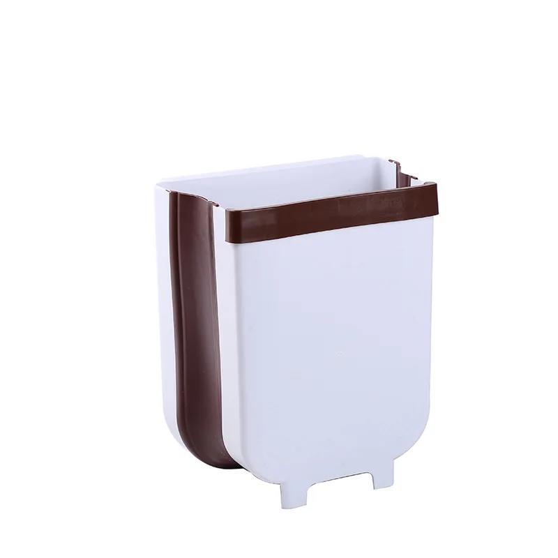 Kitchen Hanging Trash Can, Collapsible Small Compact Garbage Can Attached to Cabinet Door Kitchen Drawer Bedroom Car Waste Bin