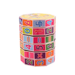 2022 New Style Kids Early Educational Toy Plastic Cylinder Digital Cube Puzzle Toy Kids Early Math Learning Toy