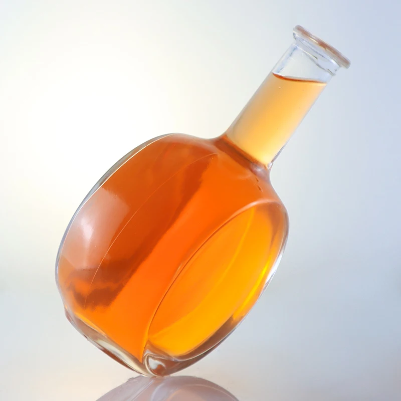 Factory wholesale custom extra white flint 375ml 500ml liquor bottles empty vodka brand whiskey spirits glass bottle