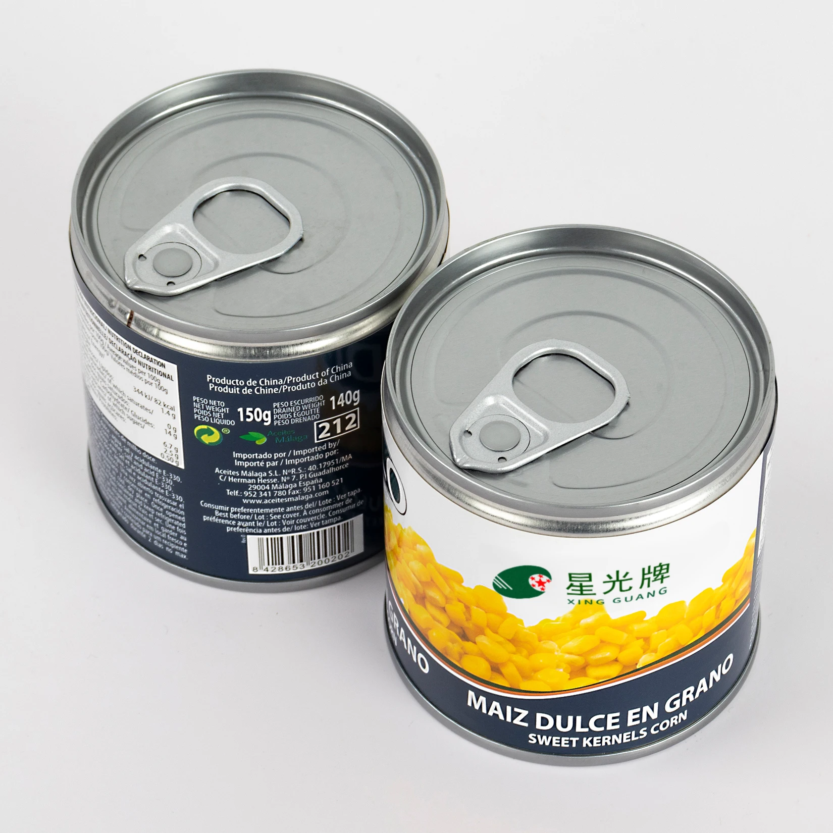 150g Instant Healthy Food Sweet Corn Canned for Corn Juice for Directly