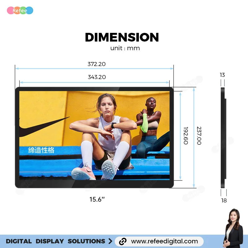 High Quality Android Wall Mounted Touch Screen Kiosk Monitor Screen Digital Signage Screens