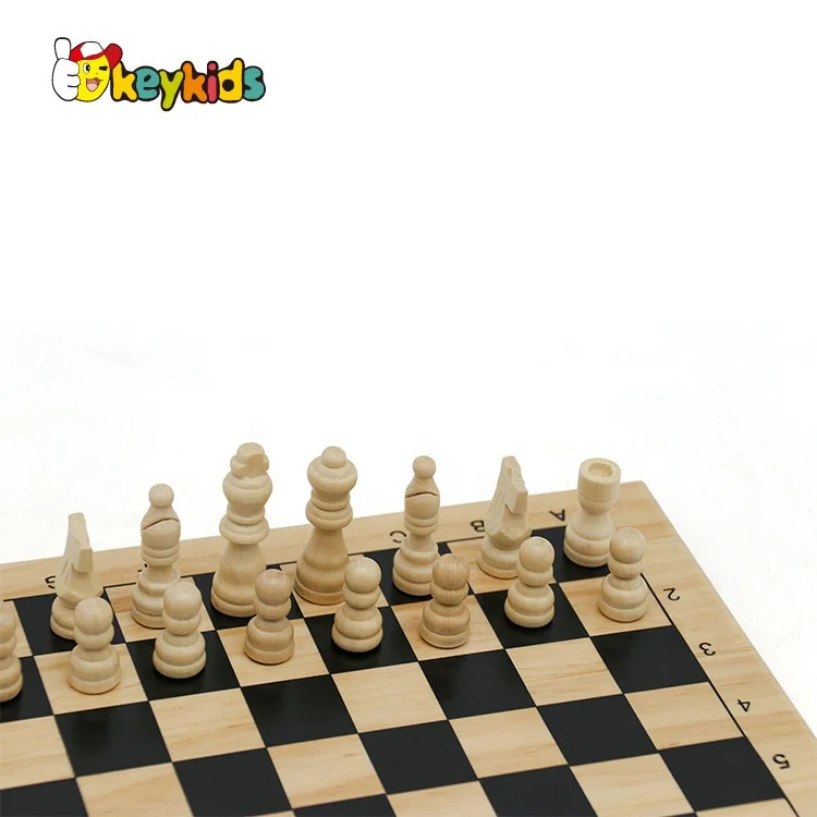 New design children educational wooden international chess W11A053